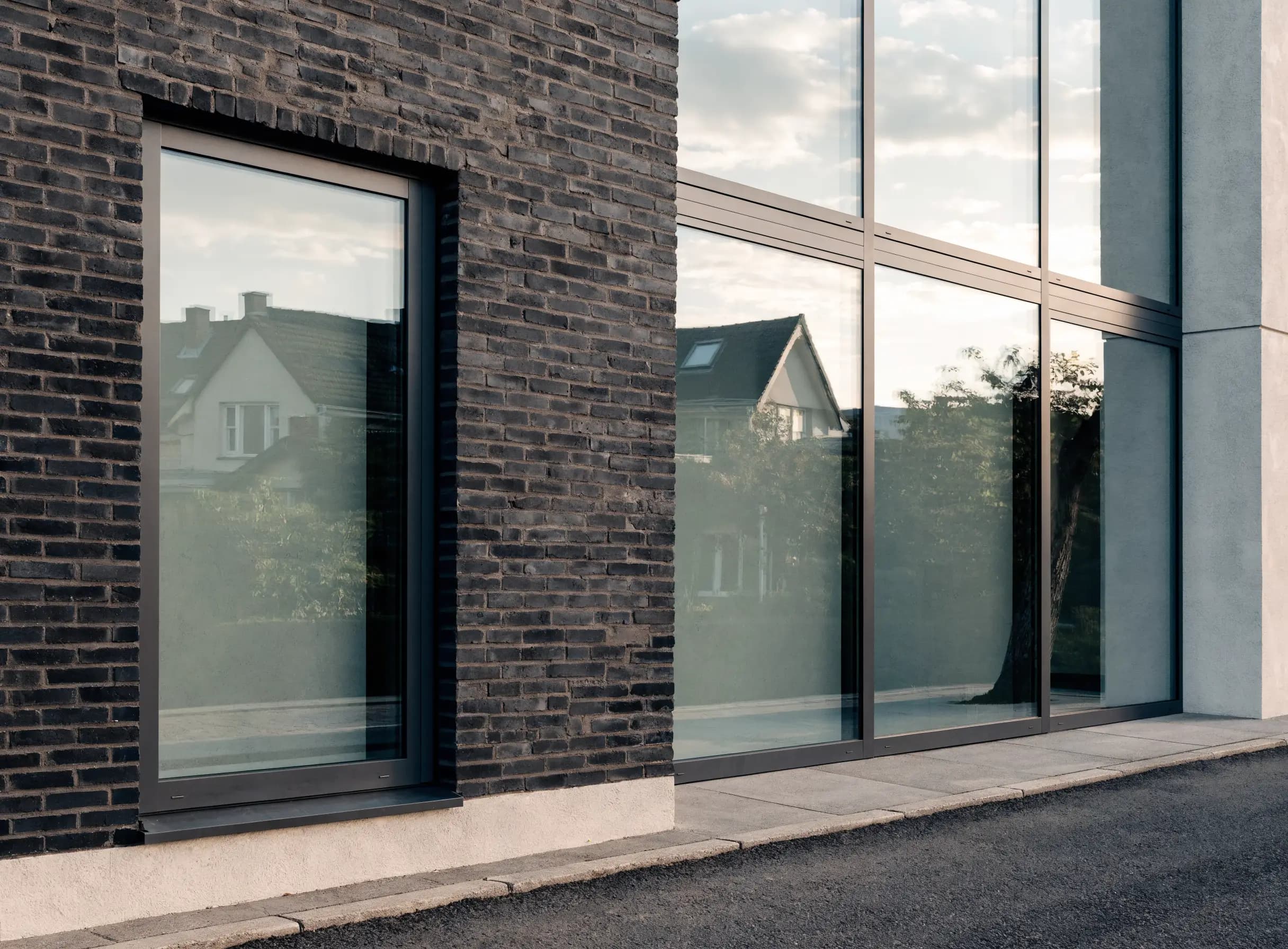 Aluminium kozijn vaste wand